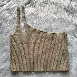 Knit Cutout Cropped Top